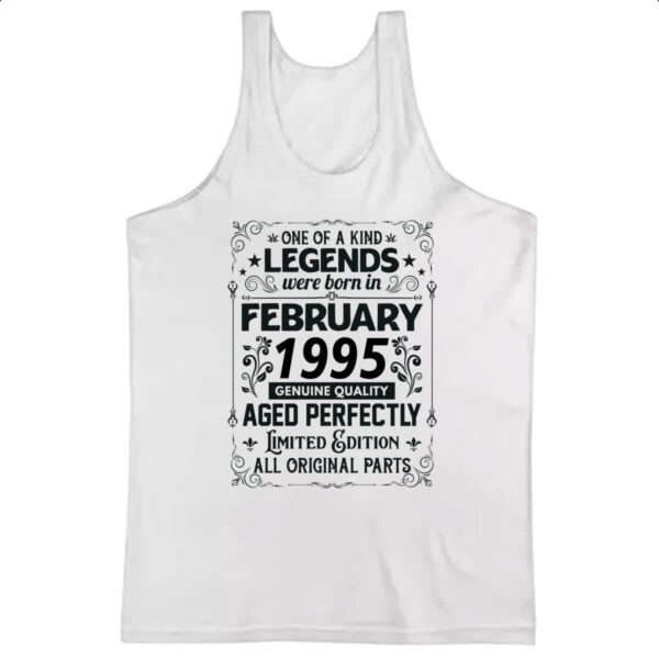 Camiseta Regata Legends Were Born FEV-1995