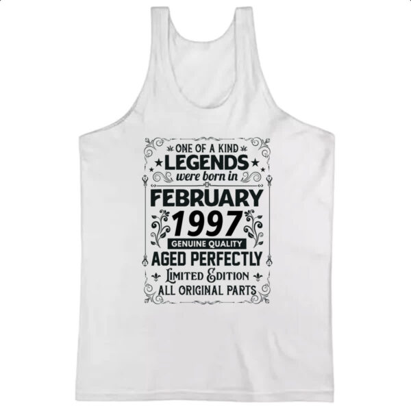 Camiseta Regata Legends Were Born FEV-1997