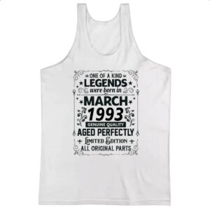 Camiseta Regata Legends Were Born MAR-1993
