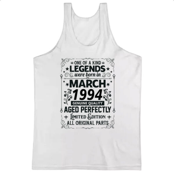 Camiseta Regata Legends Were Born MAR-1994