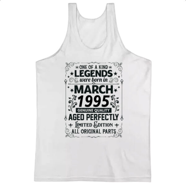 Camiseta Regata Legends Were Born MAR-1995