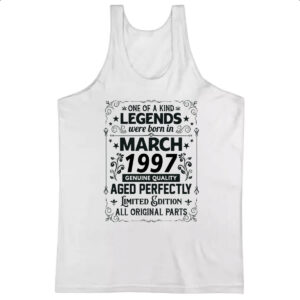 Camiseta Regata Legends Were Born MAR-1997