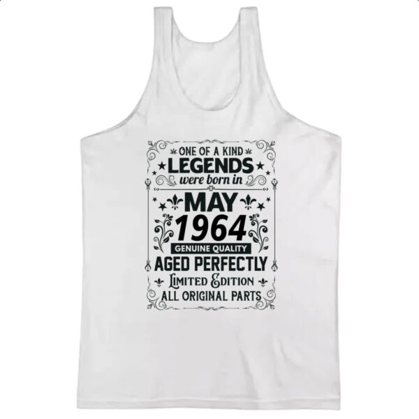 Camiseta Regata Legends Were Born MAI-1964