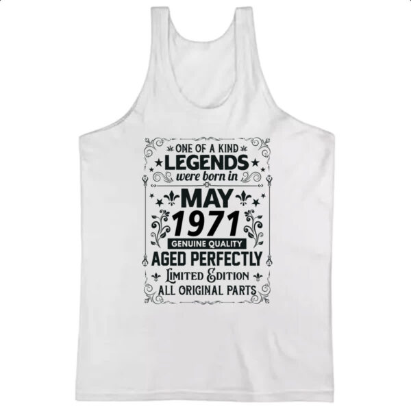Camiseta Regata Legends Were Born MAI-1971