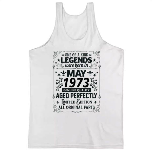 Camiseta Regata Legends Were Born MAI-1973