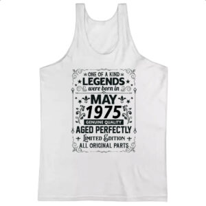 Camiseta Regata Legends Were Born MAI-1975