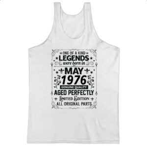 Camiseta Regata Legends Were Born MAI-1976