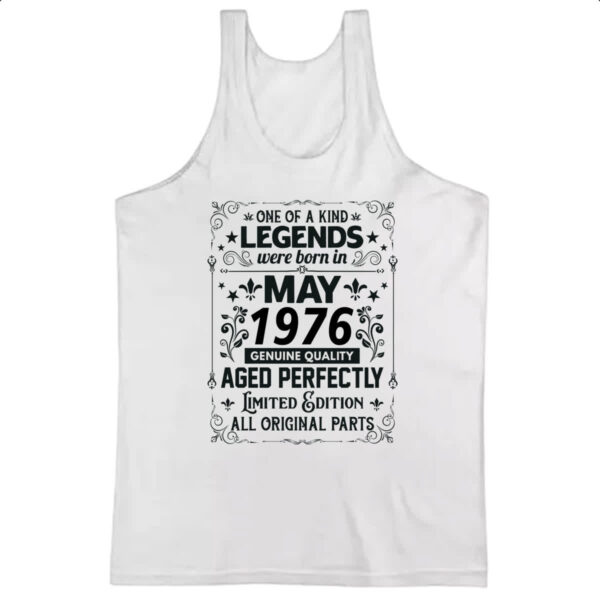 Camiseta Regata Legends Were Born MAI-1976