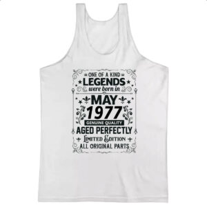Camiseta Regata Legends Were Born MAI-1977