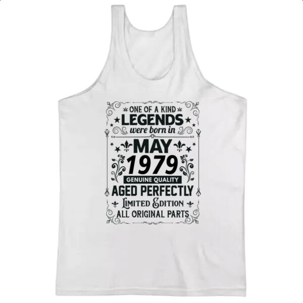 Camiseta Regata Legends Were Born MAI-1979