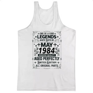 Camiseta Regata Legends Were Born MAI-1984