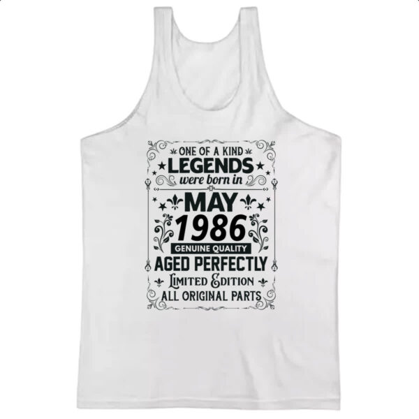 Camiseta Regata Legends Were Born MAI-1986