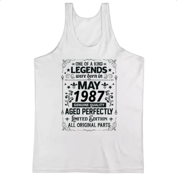 Camiseta Regata Legends Were Born MAI-1987