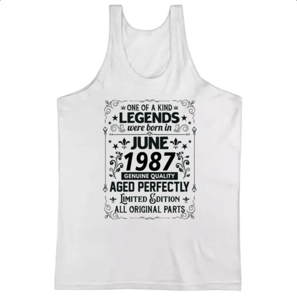 Camiseta Regata Legends Were Born JUN-1987