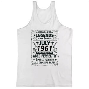 Camiseta Regata Legends Were Born JUL-1961