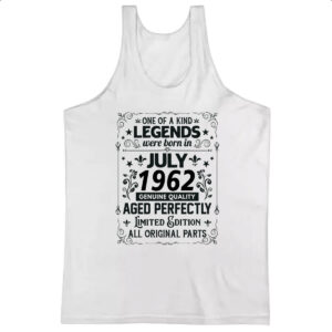 Camiseta Regata Legends Were Born JUL-1962