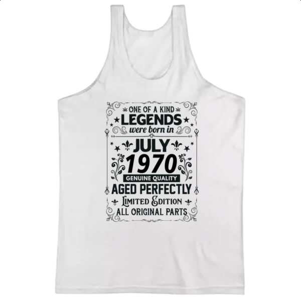 Camiseta Regata Legends Were Born JUL-1970