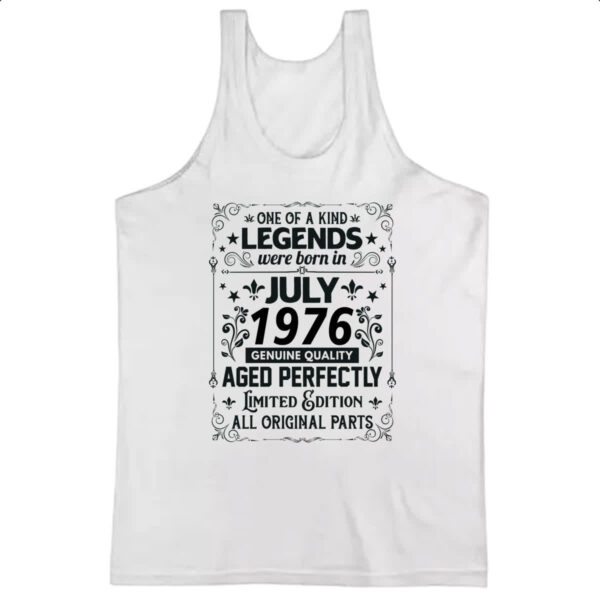 Camiseta Regata Legends Were Born JUL-1976