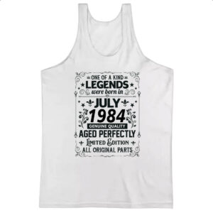Camiseta Regata Legends Were Born JUL-1984