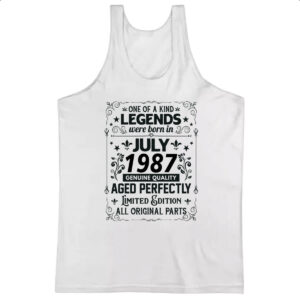 Camiseta Regata Legends Were Born JUL-1987