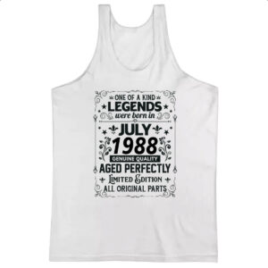 Camiseta Regata Legends Were Born JUL-1988