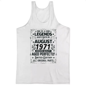 Camiseta Regata Legends Were Born AGO-1971