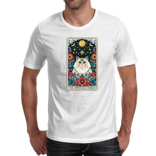 Camiseta Unissex Taro gato Noruegues da Floresta - Imagem 2