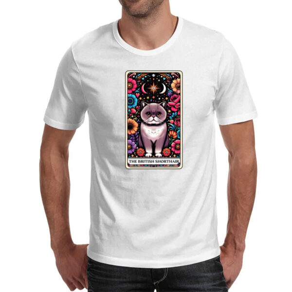 Camiseta Unissex Taro gato Pelo Curto Ingles - Imagem 2