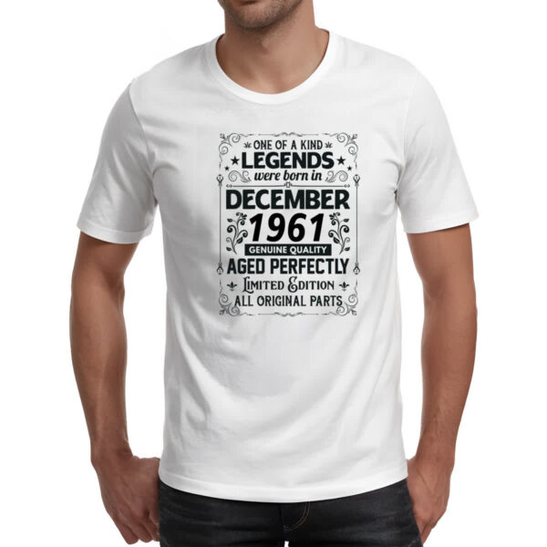 Camiseta Unissex Legends Were Born DEZ-1961 - Imagem 2