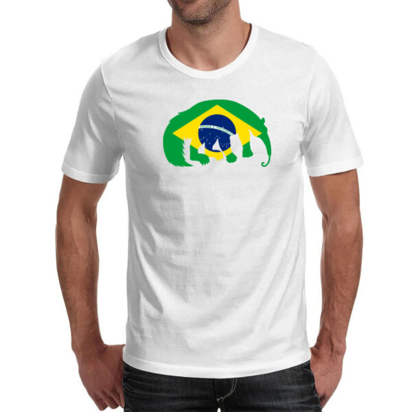 Camiseta Unissex Tamandua Bandeira Fauna Brasileira - Imagem 2