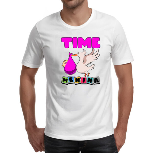 Camiseta Unissex Cegonha Time Menina - Imagem 2