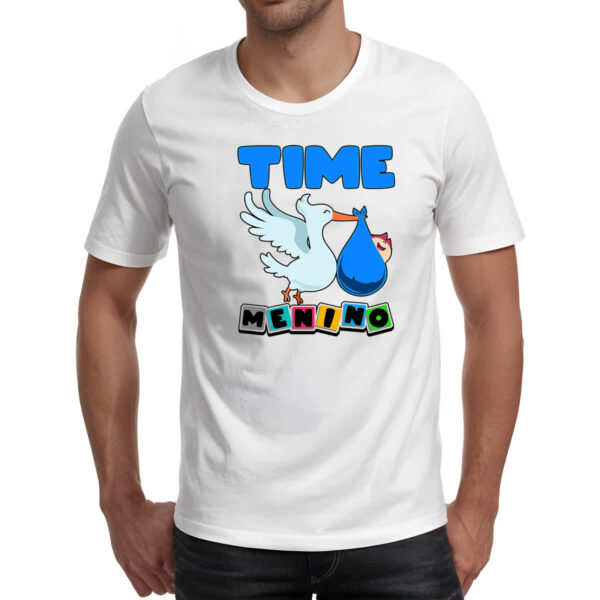 Camiseta Unissex Cegonha Time Menino - Imagem 2