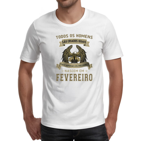 Camiseta Unissex Homem Lenda Aguia Fevereiro - Imagem 2