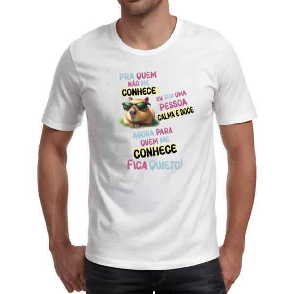 Camiseta Unissex Capivara me conhece - Imagem 2