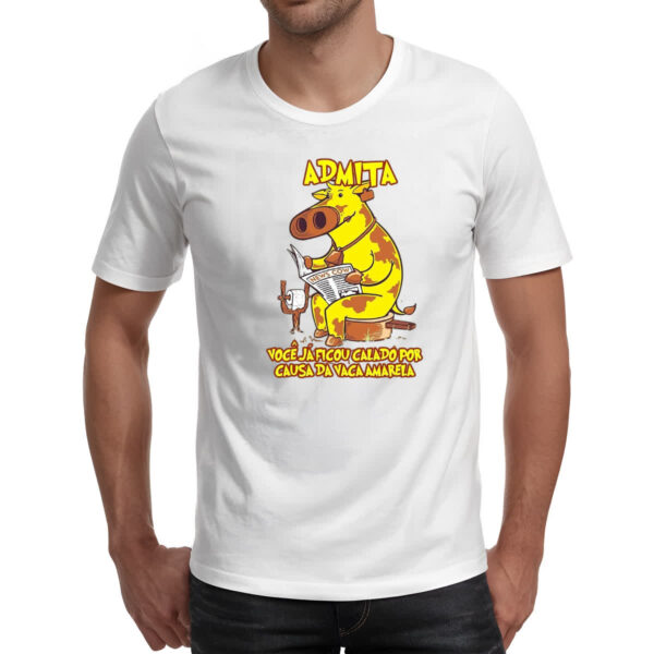 Camiseta Unissex Calado pela vaca amarela - Imagem 2