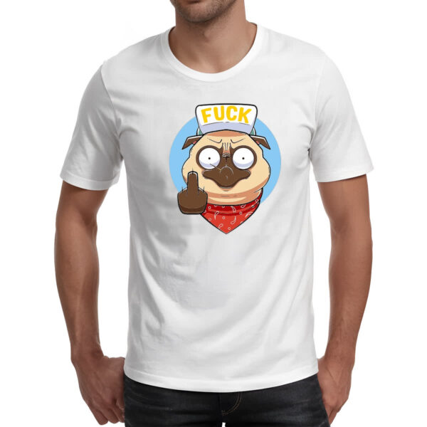Camiseta Unissex Pug Mal Educado - Imagem 2