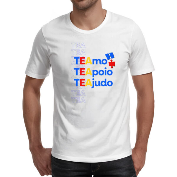 Camiseta Unissex Autismo Amo Apoio Ajudo - Imagem 2
