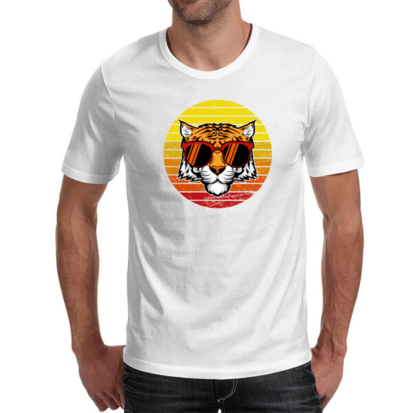Camiseta Unissex Tigre ray ban sunset - Imagem 2