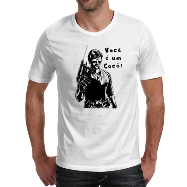 Camiseta Unissex Stallone Cobra voce e um coco - Imagem 2