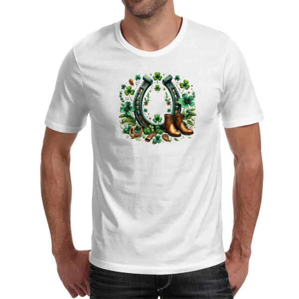 Camiseta Unissex St Patricks Day Ferradura - Imagem 2