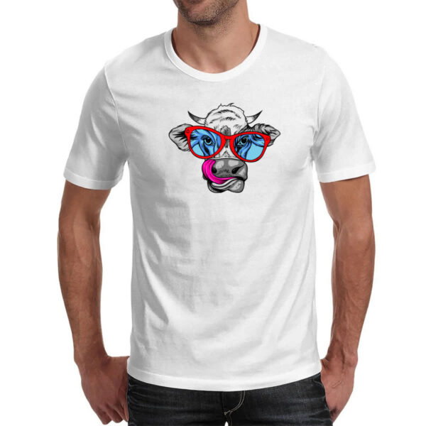 Camiseta Unissex Vaca Doida Lambendo Oculos Vermelhos - Image 2