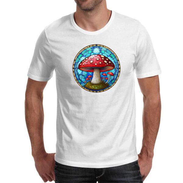 Camiseta Unissex Vitral Cogumelo - Imagem 2