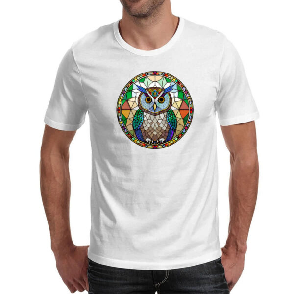 Camiseta Unissex Vitral Coruja - Imagem 2