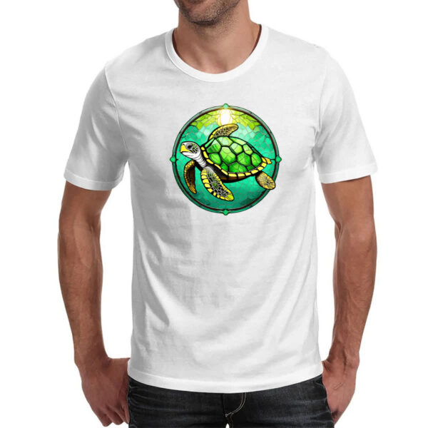 Camiseta Unissex Vitral tartaruga - Imagem 2