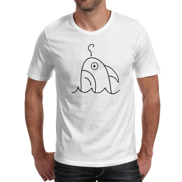 Camiseta Unissex Tubarao indeciso desenho infantil - Imagem 2