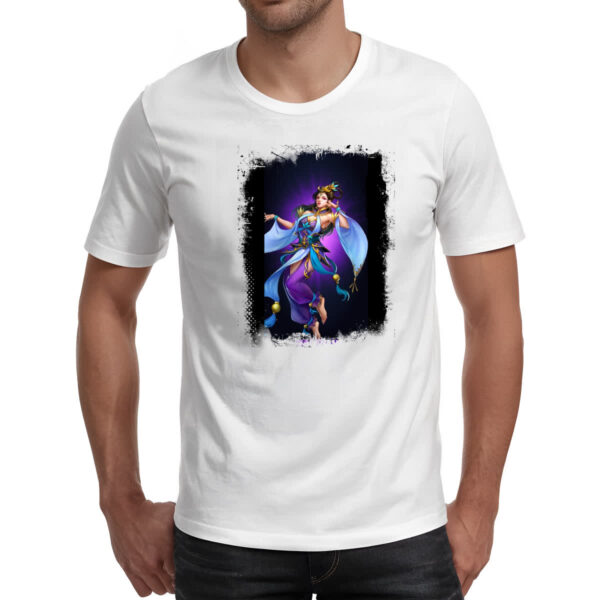 Camiseta Unissex Empires and Puzzles heroi Diaochan - Imagem 2