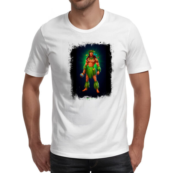 Camiseta Unissex Empires and Puzzles heroi Tarlak traje - Imagem 2
