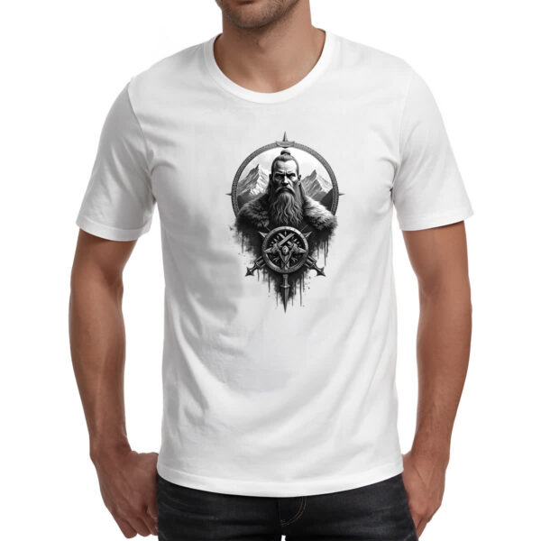Camiseta Unissex Tatoo viking guerreiro - Imagem 2
