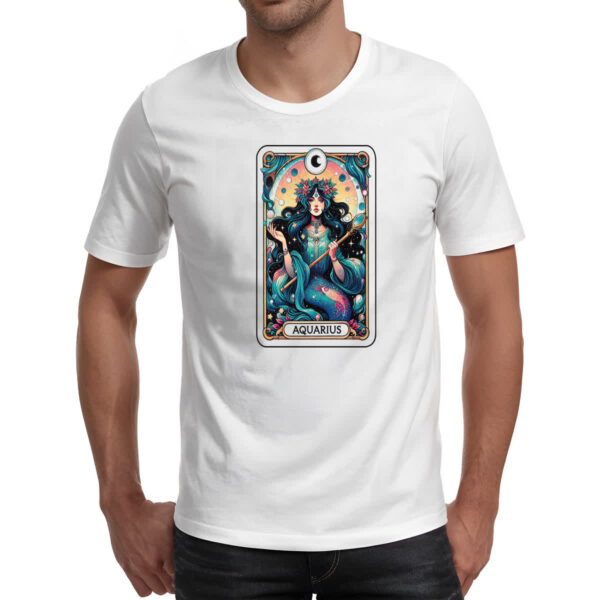Camiseta Unissex Signo Carta Taro Aquario - Imagem 2