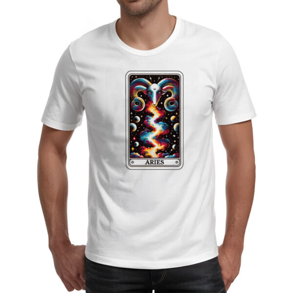 Camiseta Unissex Signo Carta Taro Aries - Imagem 2